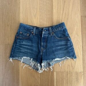 Denim Blue 501 Levi Shorts